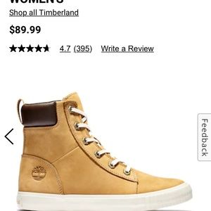 LIKE NEW! Worn once..Trendy Timberland sneaker boots.Treated with silicone spray